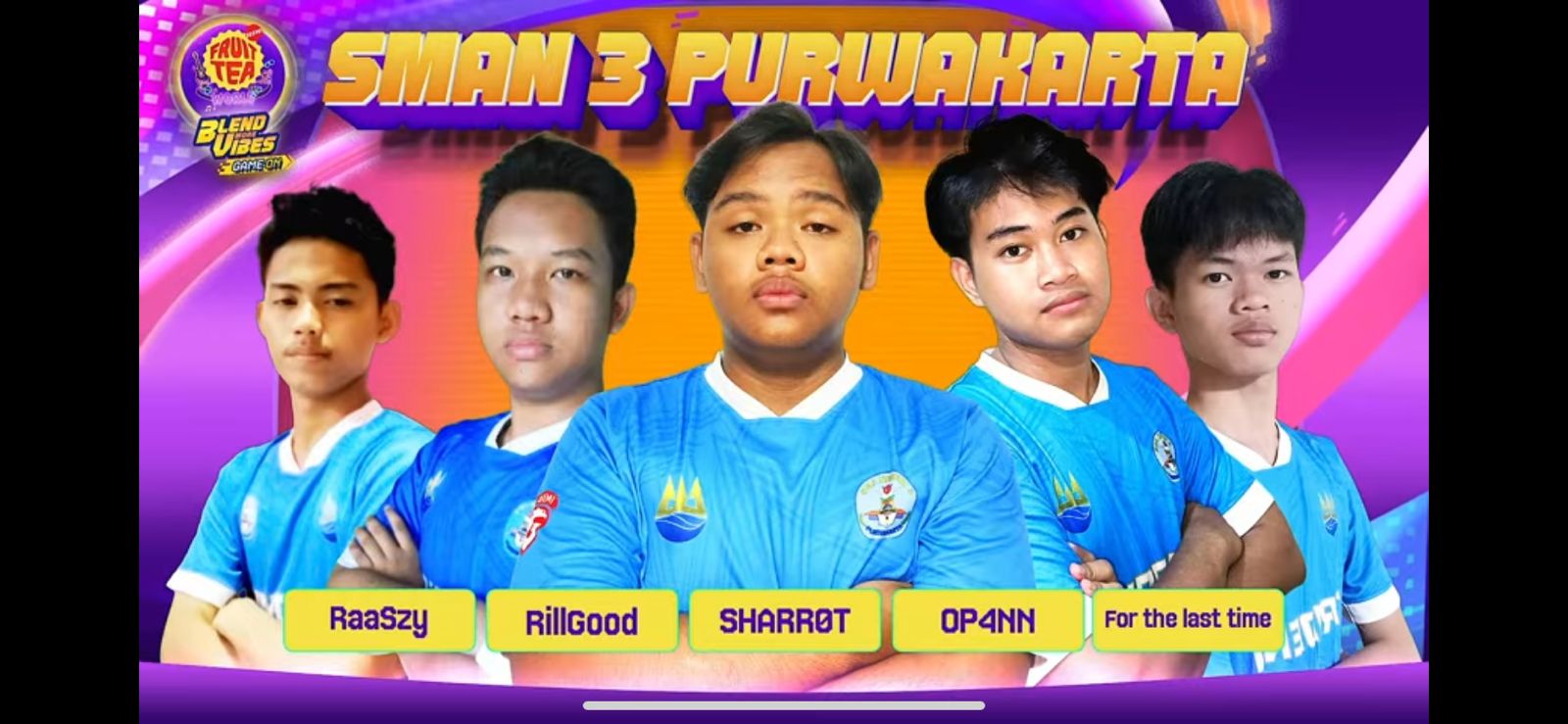 Sekarang tim E-sports sman 3 purwakarta